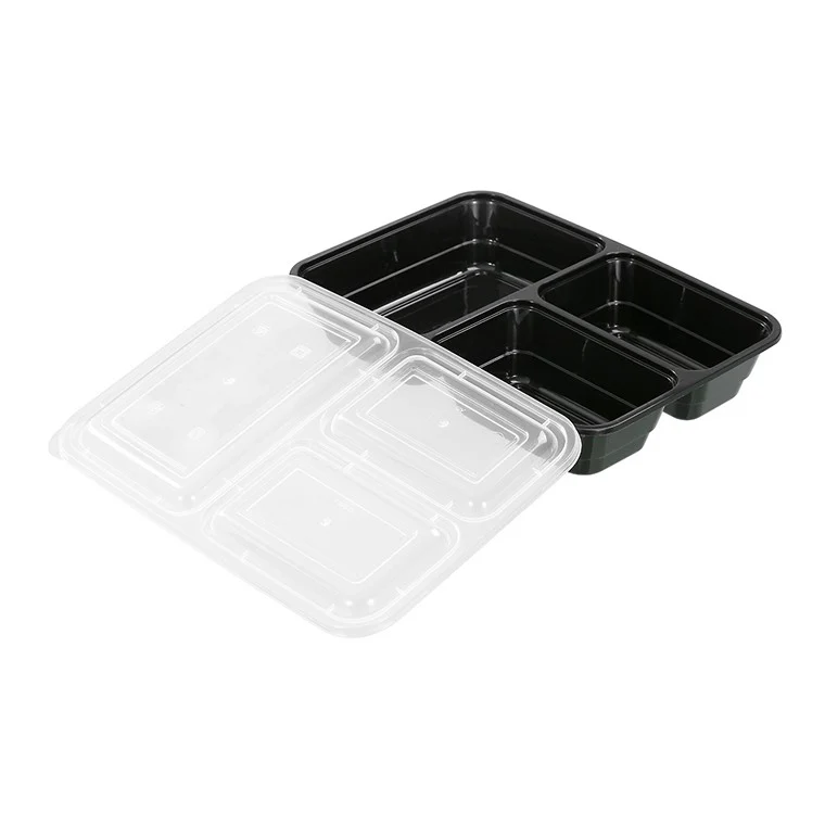 L&L Food Prep 3 Section Containers, 1200ml, 8pk - Image 4