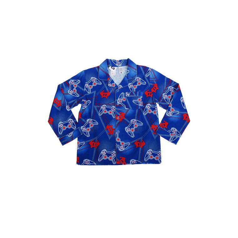 Flannel PJ Set, Gamer, Size 12 - Image 3