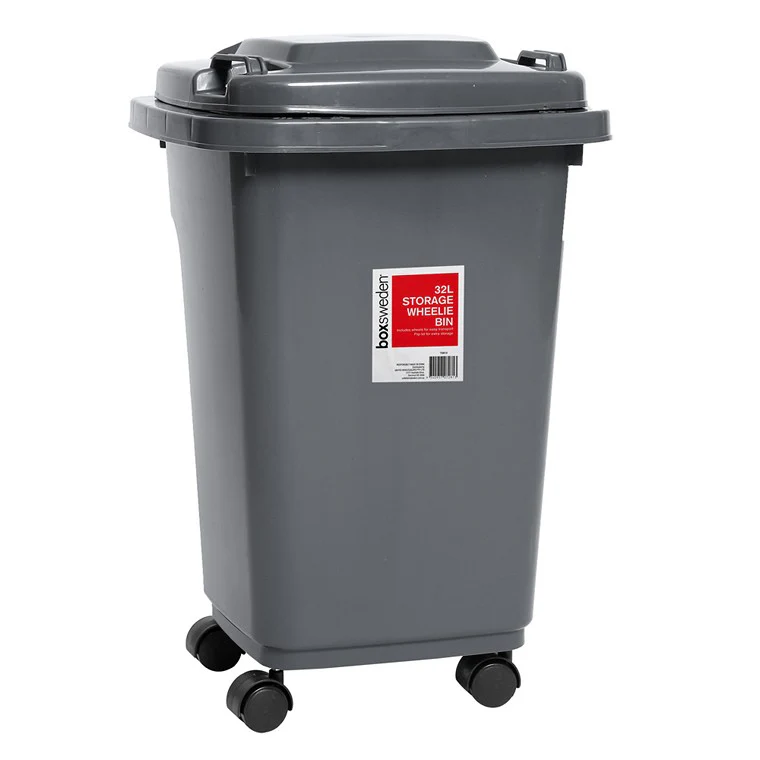 Wheelie Bin, 32L, 4 Asstd Colours - Image 2