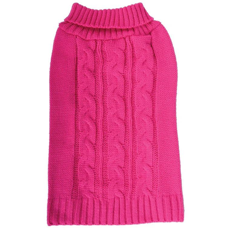 Dog Sweater Cable Girl, 50cm, Asstd Designs - Image 3