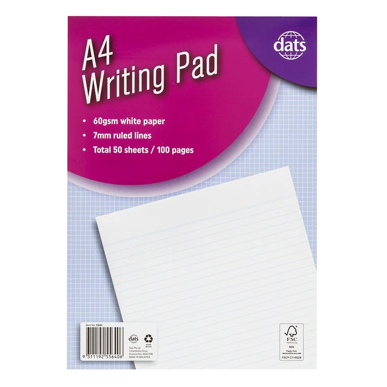 A4 Writing Pad